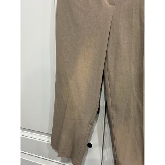 David Dart Womens Dress Pants Size 8 Light Brown Straight Leg Flat Front - Picture 4 of 9